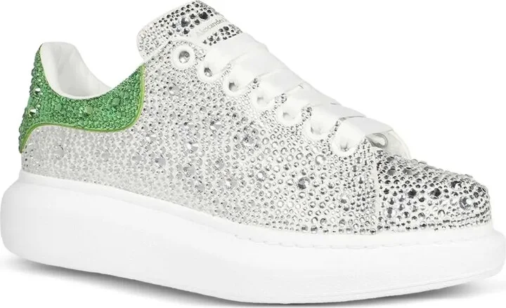 Oversize rhinestone-studded sneakers