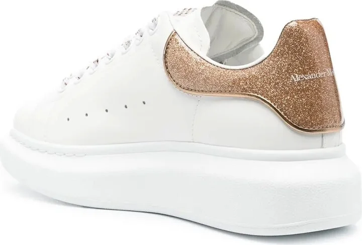 Oversized glitter low-top sneakers - Image 3