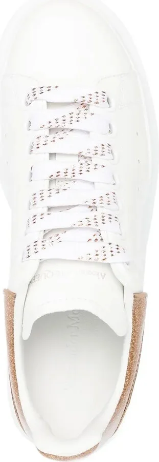 Oversized glitter low-top sneakers - Image 4