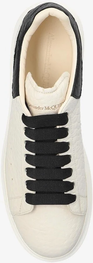 Oversized Grained Leather Sneakers - Image 3