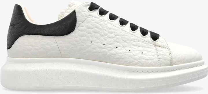 Oversized Grained Leather Sneakers