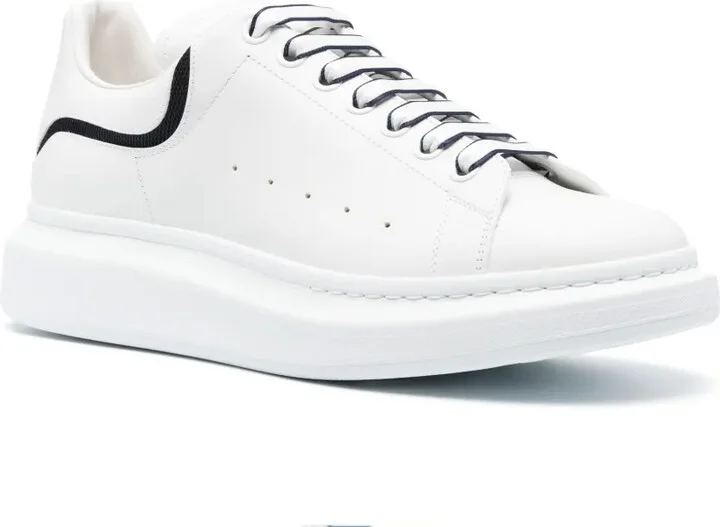 Oversized lace-up leather sneakers - Image 2