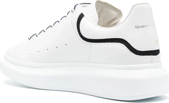 Oversized lace-up leather sneakers - Image 3