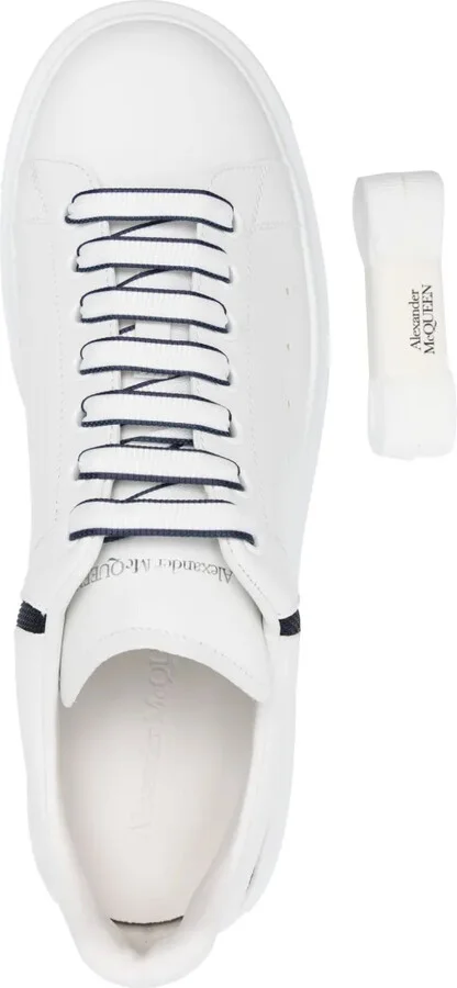 Oversized lace-up leather sneakers - Image 4