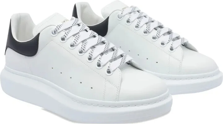 Oversized leather lace-up sneakers - Image 2