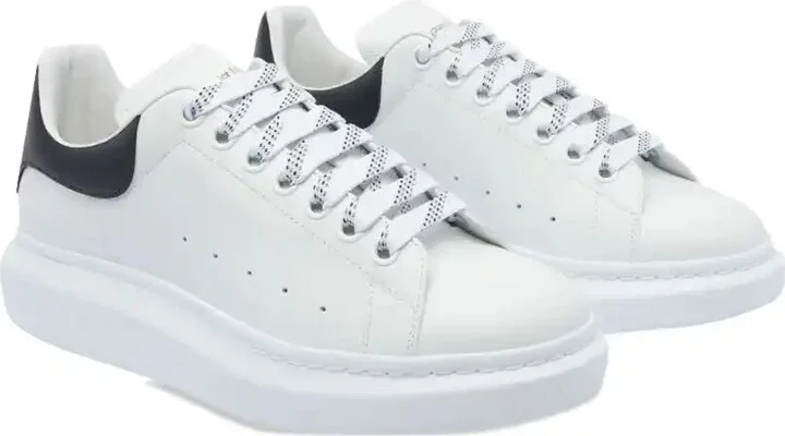 Oversized Leather Lace-Up Sneakers - Image 2