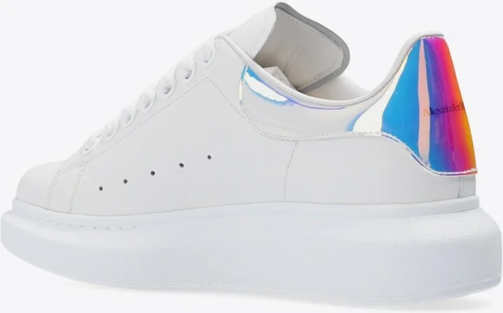 Oversized Leather Low-Top Sneakers - Image 2
