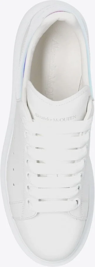 Oversized Leather Low-Top Sneakers - Image 3