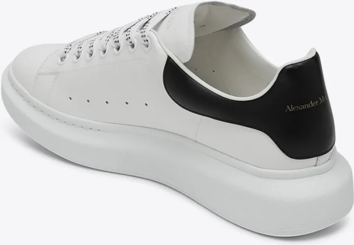 Oversized Leather Low-Top Sneakers - Image 3