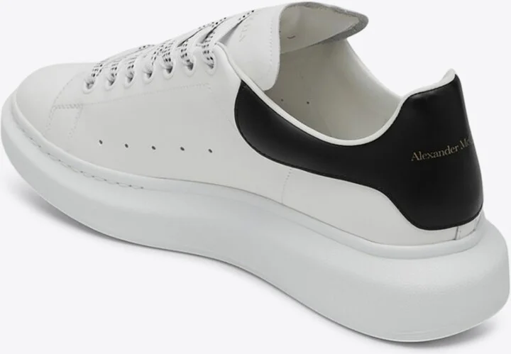 Oversized Leather Low-Top Sneakers - Image 3