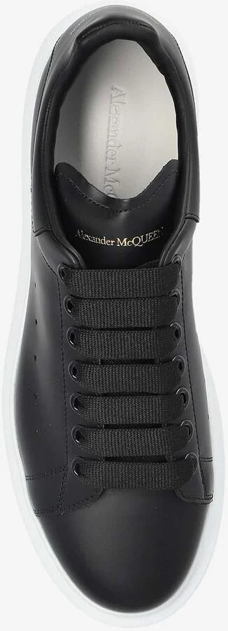 Oversized Leather Low-Top Sneakers - Image 3