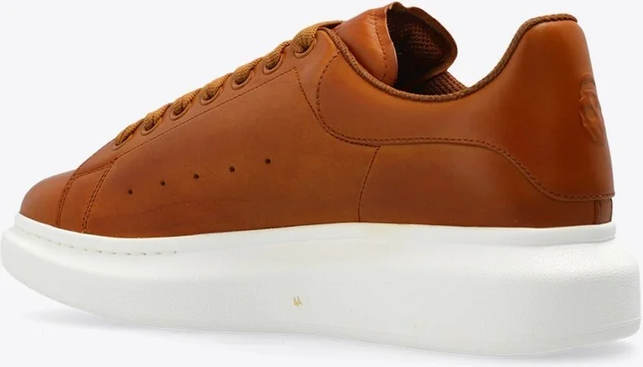 Oversized Leather Low-Top Sneakers - Image 2