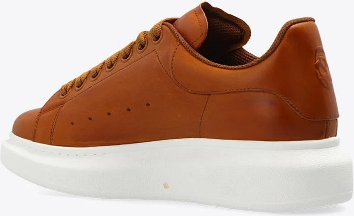 Oversized Leather Low-Top Sneakers - Image 2