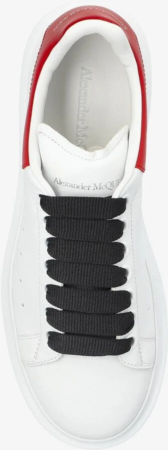 Oversized Leather Low-Top Sneakers - Image 3