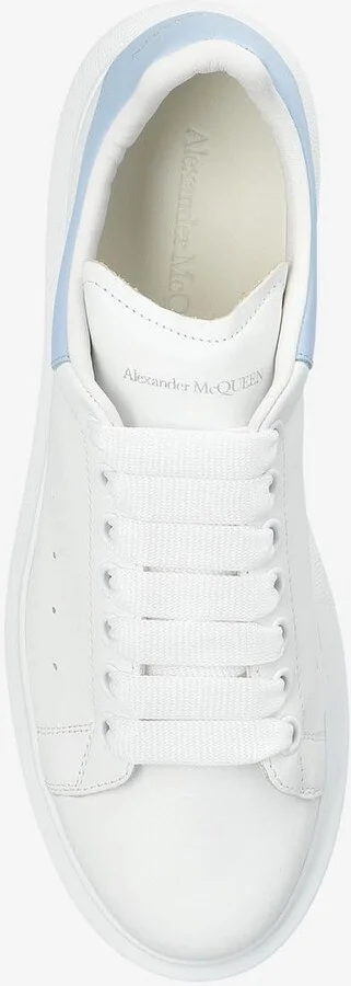 Oversized Leather Low-Top Sneakers - Image 3