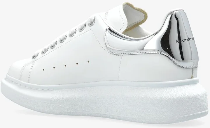 Oversized Leather Low-Top Sneakers - Image 2