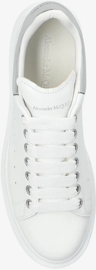 Oversized Leather Low-Top Sneakers - Image 3