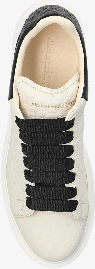 Oversized Leather Low-Top Sneakers - Image 3