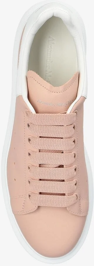 Oversized Leather Low-Top Sneakers - Image 3