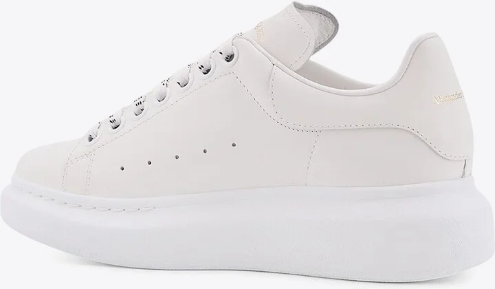 Oversized Leather Low-Top Sneakers - Image 2