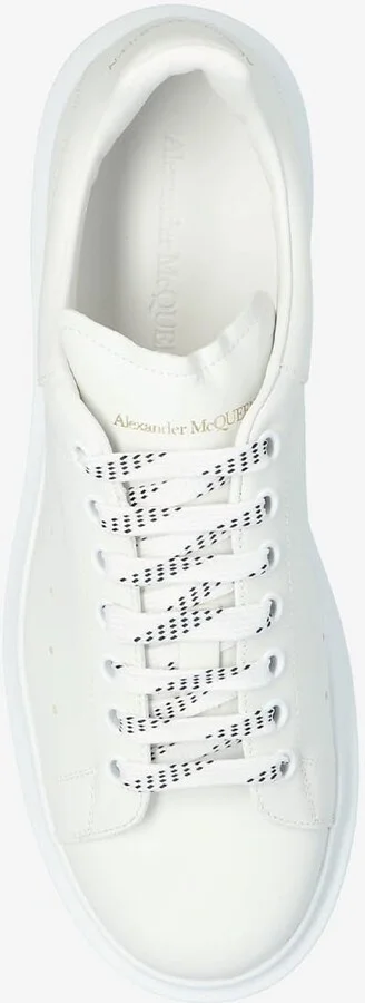Oversized Leather Low-Top Sneakers - Image 3