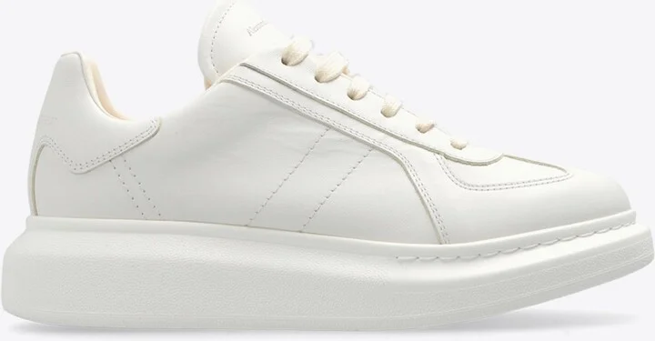 Oversized Leather Low-Top Sneakers