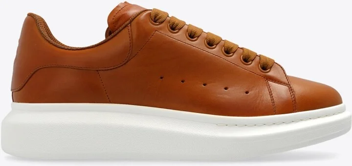 Oversized Leather Low-Top Sneakers