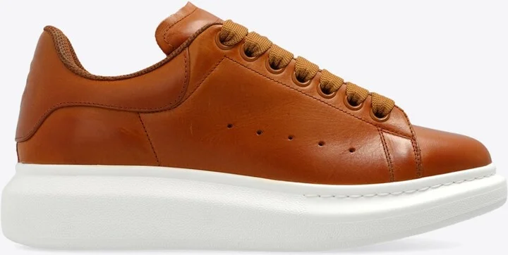 Oversized Leather Low-Top Sneakers