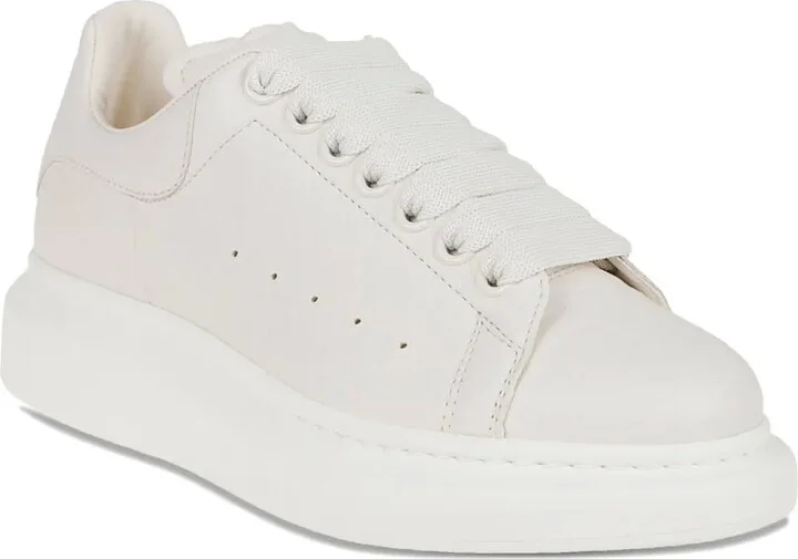 Oversized leather platform sneakers - Image 2