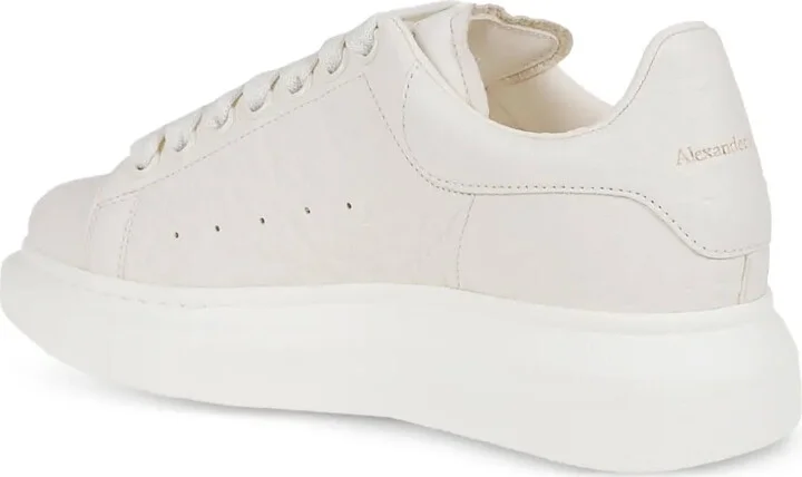 Oversized leather platform sneakers - Image 3