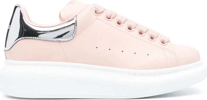 Oversized leather sneakers