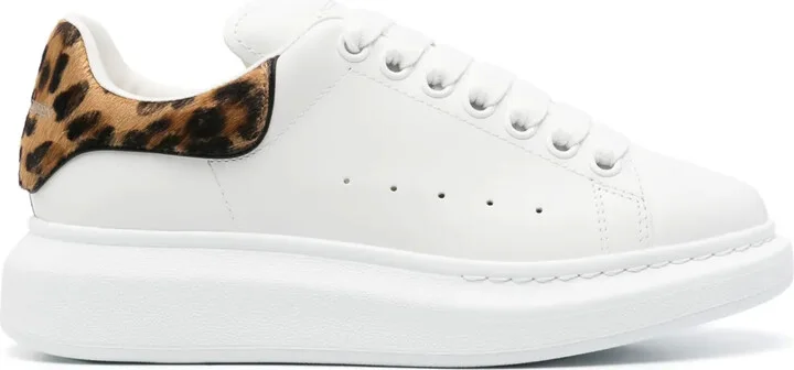 Oversized leather sneakers