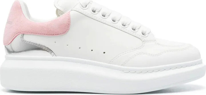 Oversized leather sneakers