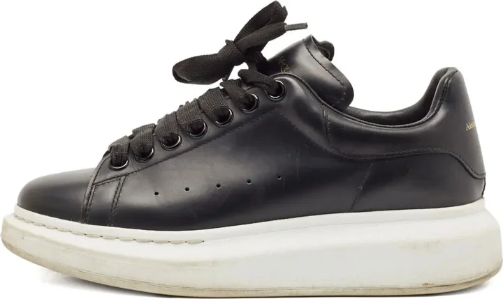 Oversized leather sneakers