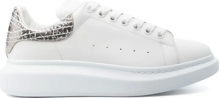 Oversized leather sneakers