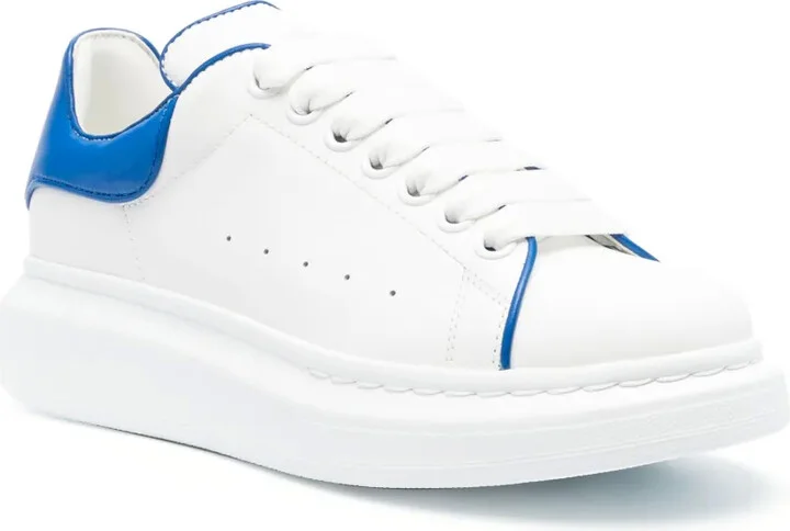Oversized low-top leather sneakers - Image 2