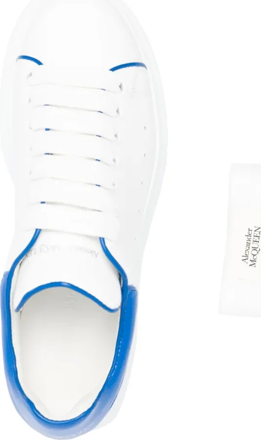 Oversized low-top leather sneakers - Image 4