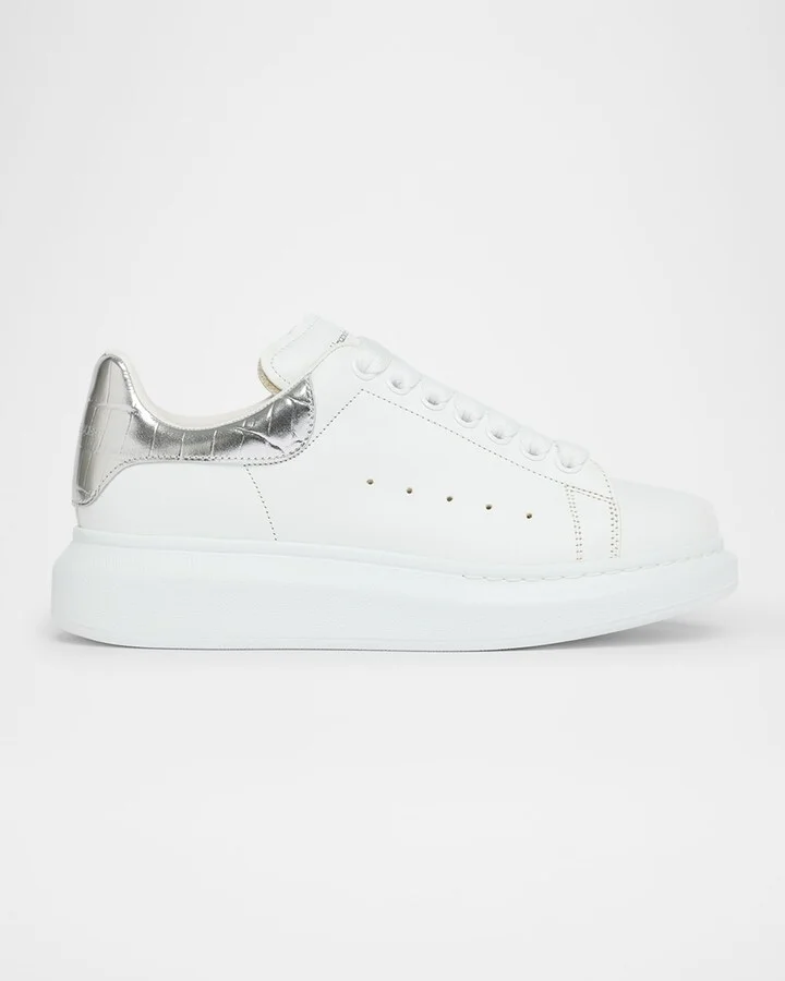 Oversized Metallic-Embossed Sneaker
