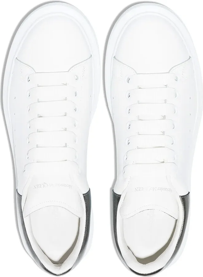 Oversized metallic leather sneakers - Image 2