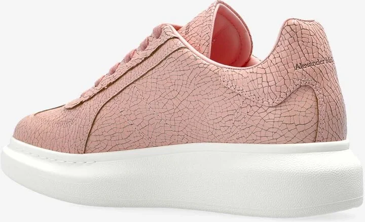 Oversized Retro Crackled Low-Top Sneakers - Image 2
