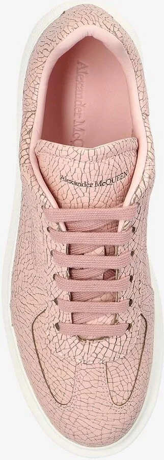 Oversized Retro Crackled Low-Top Sneakers - Image 3