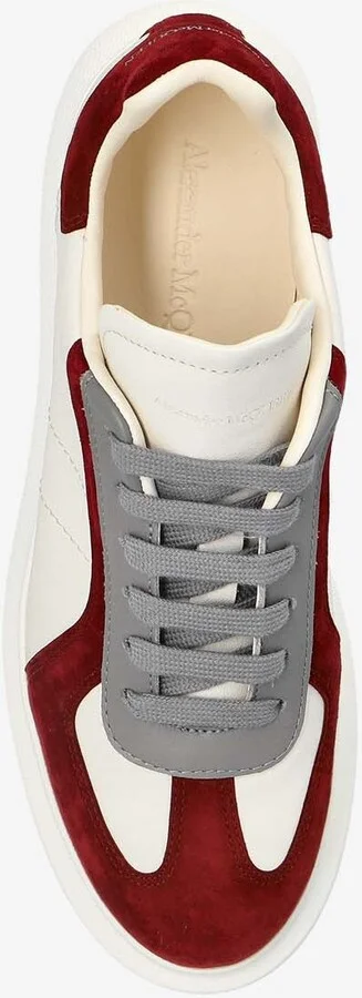 Oversized Retro Leather and Suede Sneakers - Image 3