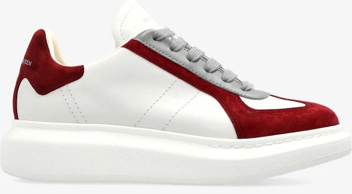 Oversized Retro Leather and Suede Sneakers