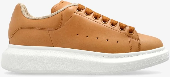 Oversized Retro Leather Sneakers