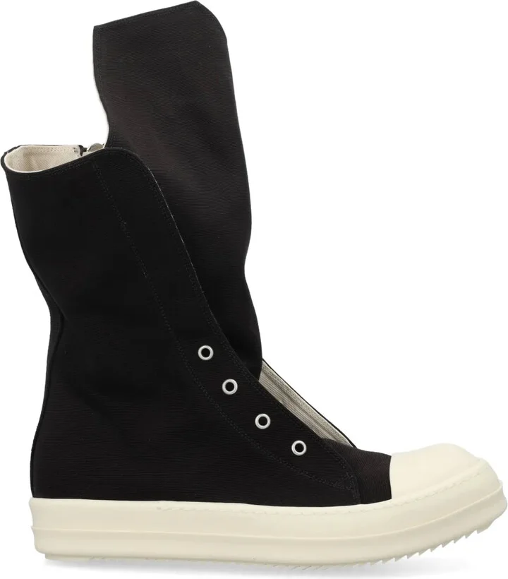 Oversized-Tongue Sneakers