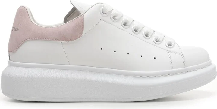 Oversized With Black Heel Sneakers White