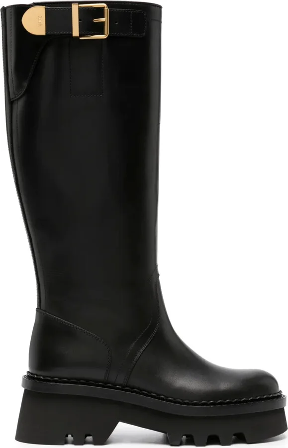 Owena knee-high leather boots