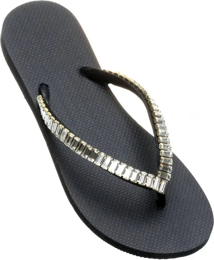 Oxnard Sandal In Black / Clear