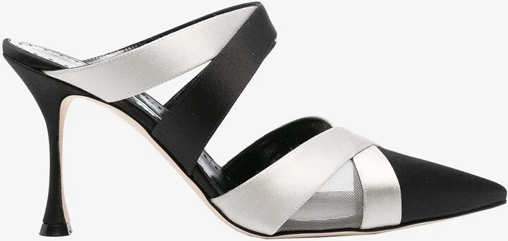 Oyounak 90 Satin Mules