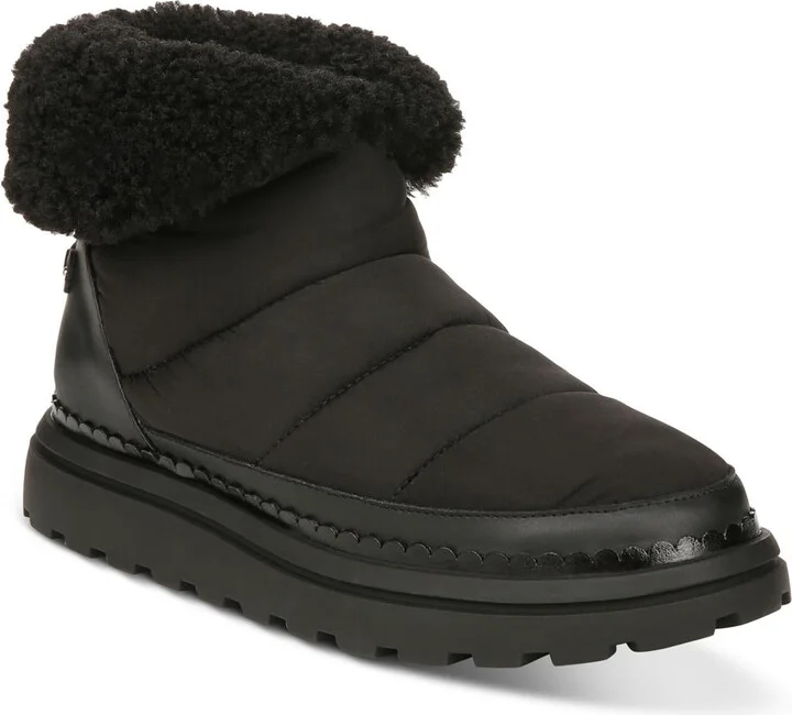 Ozie Womens Pull On Round Toe Shearling Boots